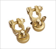 Brass Battery Terminal Cargo Type with Wing Nut