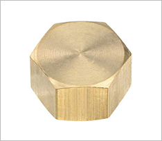Brass Compression Hexagon Head Cap